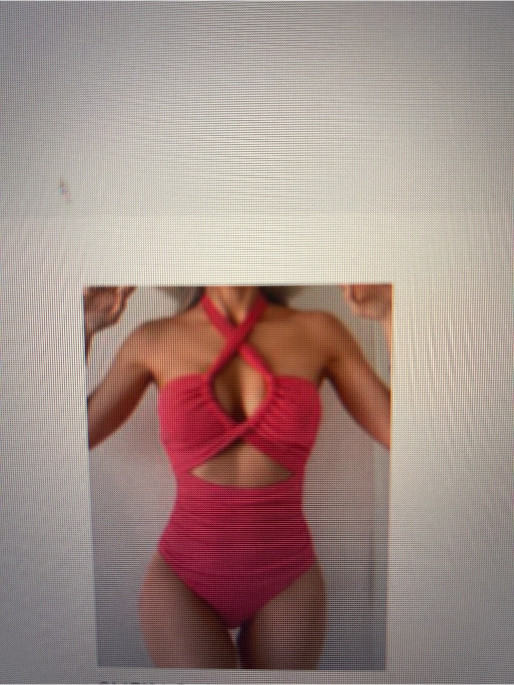 SHEIN Pink Cutout Twist One-Piece Swimsuit